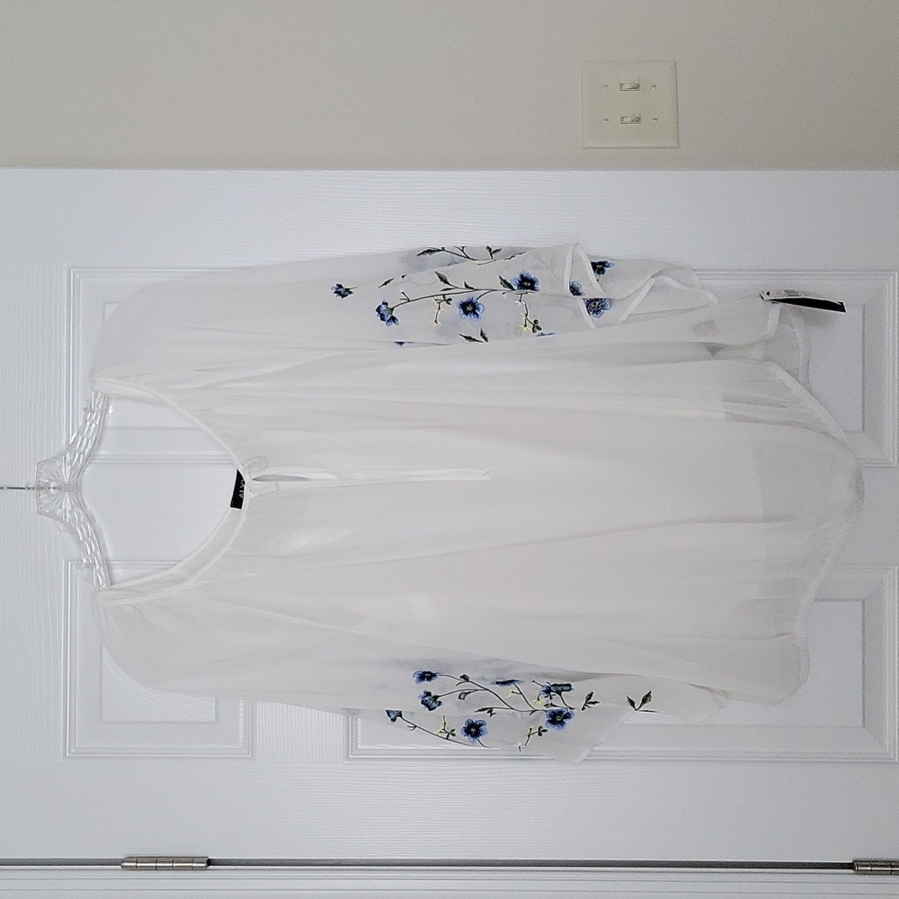 3x Bell sleeve sheer blouse by Alyx